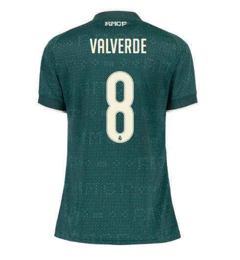 Real Madrid Federico Valverde #8 Bortedrakt Dame 2026-27 Korte ermer Real Madrid Federico Valverde #8 Bortedrakt Dame 2026-27 Korte ermer